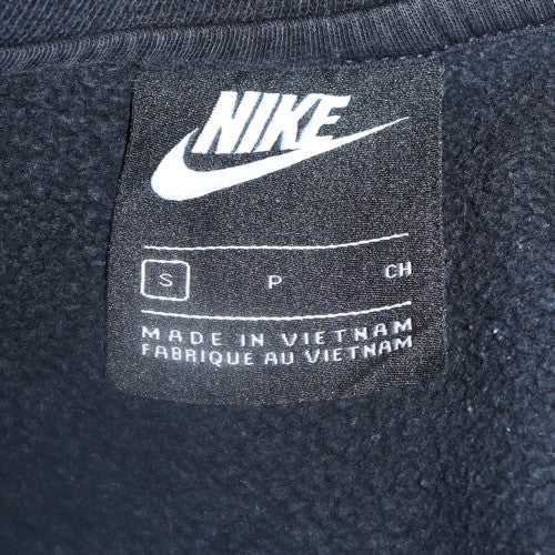 Nike Men's Black Crew Neck Fleece Sweatshirt Small Regular Fit