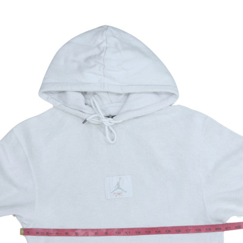 Nike Jordan Men's White Pullover Hoodie Size S Graphic Logo Sportswear