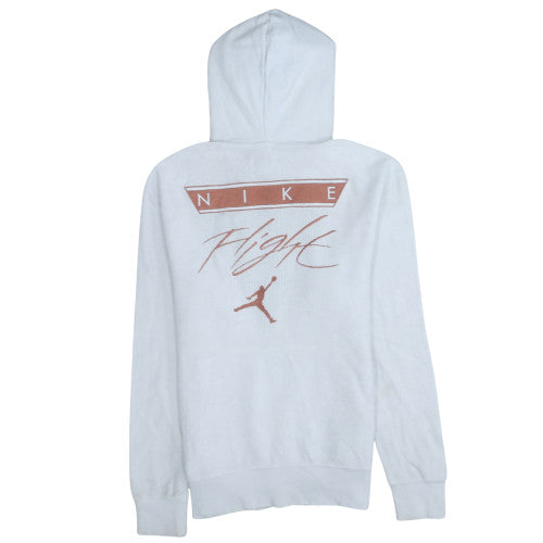 Nike Jordan Men's White Pullover Hoodie Size S Graphic Logo Sportswear