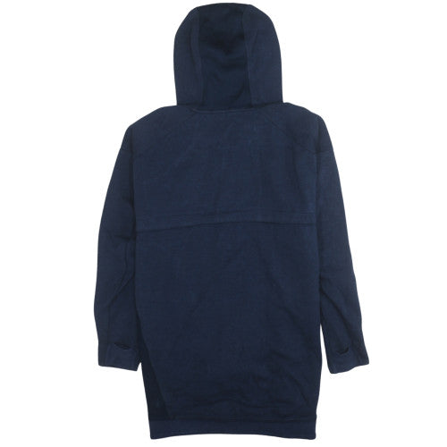 Nike Men's Navy Blue Full Zip Hoodie Medium Cotton Blend