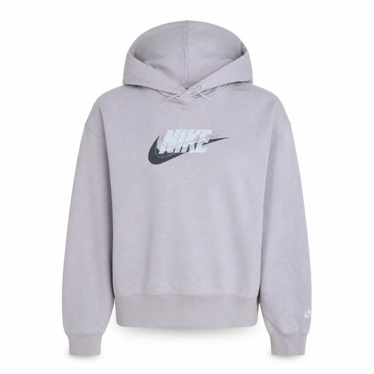 Nike Womens Lilac XS Pullover Hoodie Cotton Blend Logo Sweatshirt