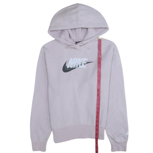 Nike Womens Lilac XS Pullover Hoodie Cotton Blend Logo Sweatshirt