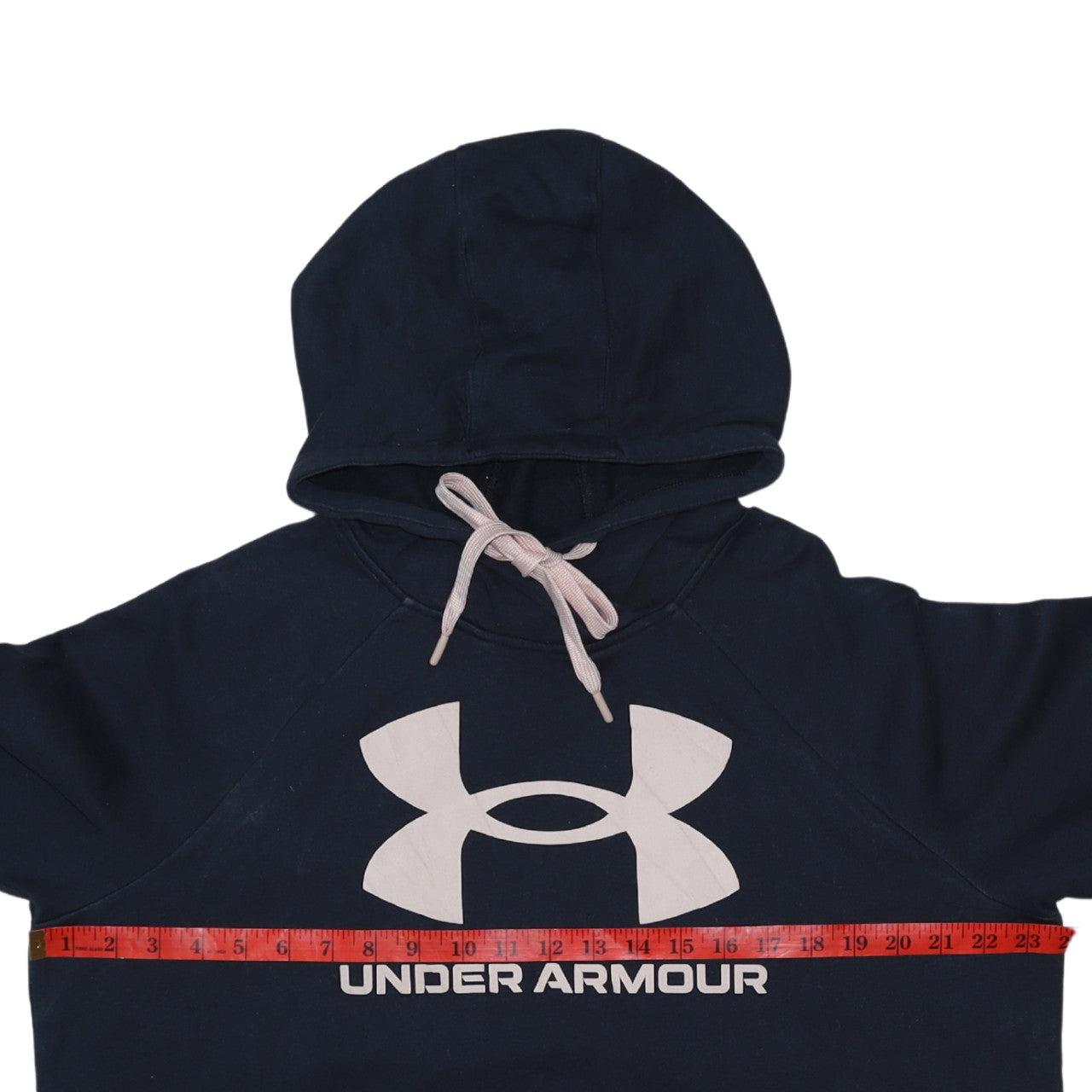 Under Armour Womens Navy Hoodie Large Pullover Lightweight Cotton Blend