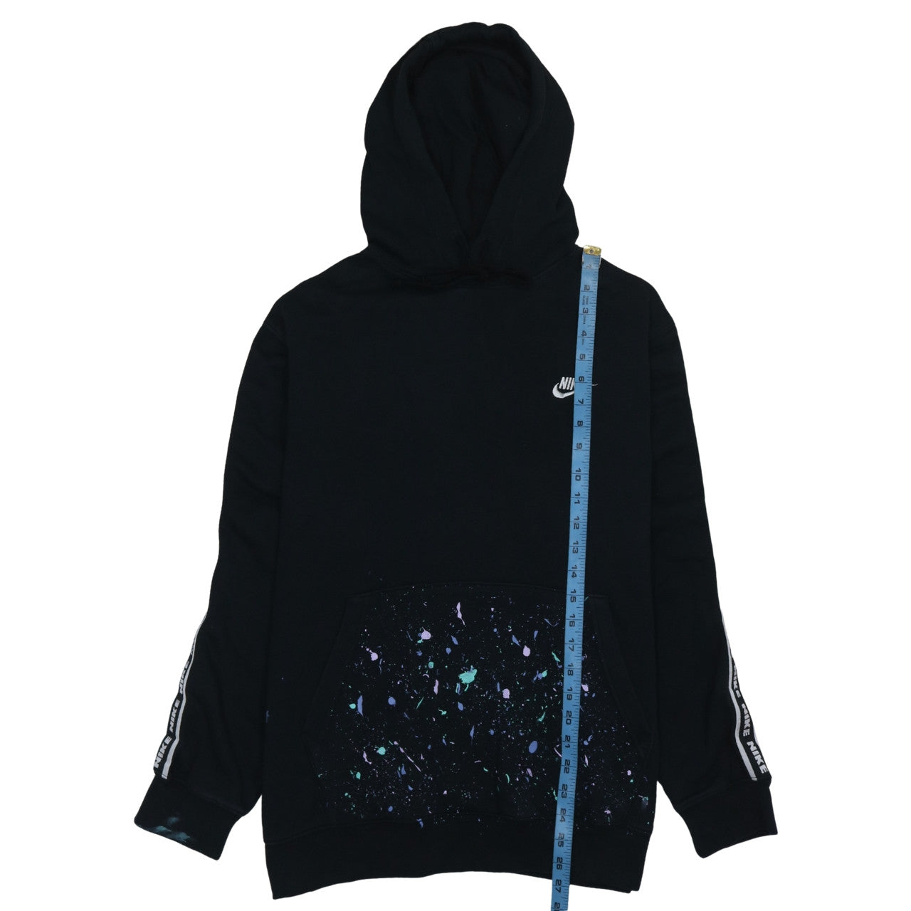 Nike Men's Black Pullover Hoodie L Regular Fleece Graphic Sportswear
