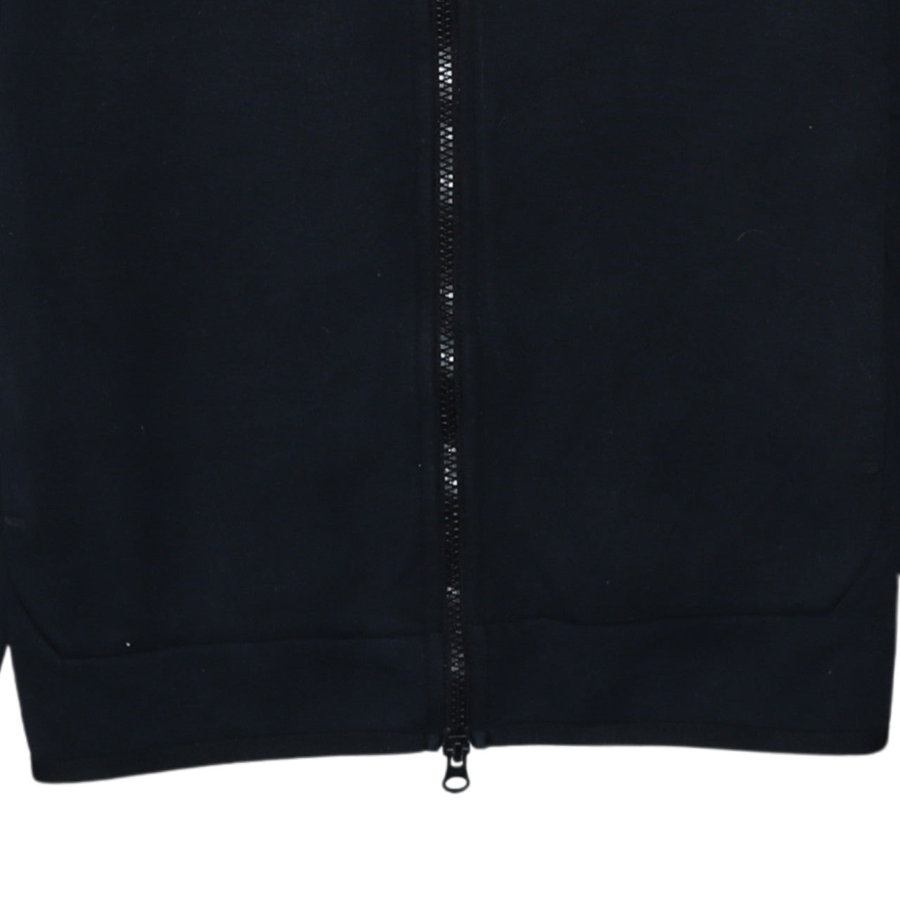 Nike Men's Black Full Zip Hoodie Size S With Logo Detail