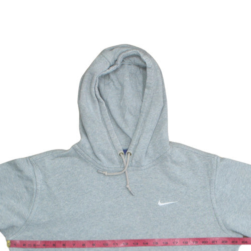 Nike Women's Grey Pullover Hoodie Size L Classic Fleece Sweatshirt