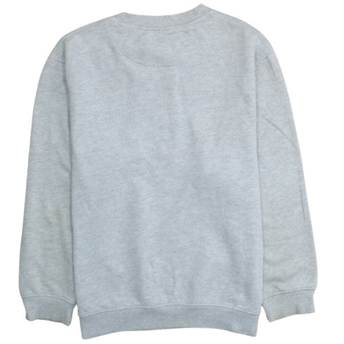 Nike Men's Grey Fleece Pullover Sweatshirt L Crew Neck Sports Style