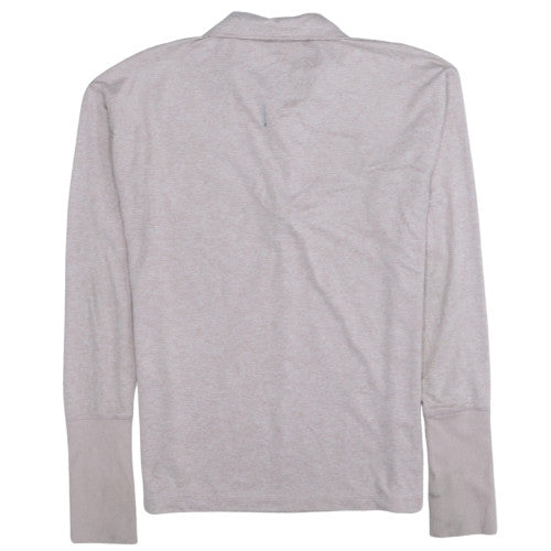 Nike Boys Beige Dri-FIT 1/4 Zip Lightweight Running Sweatshirt S