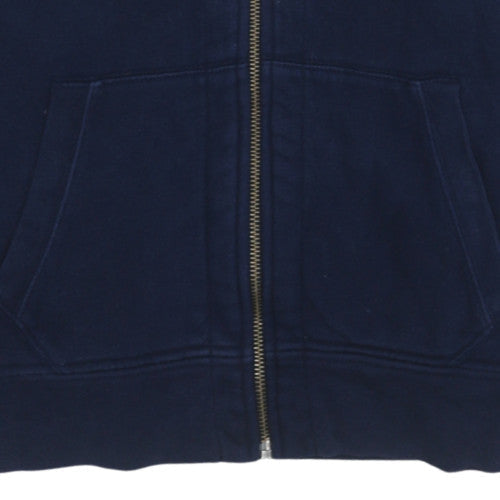 Ralph Lauren Boys Blue Full Zip Hoodie XL Cotton Fleece Logo