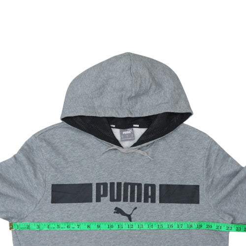 Puma Mens Grey Pullover Hoodie M Regular Fit Sportswear