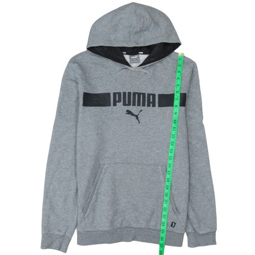 Puma Mens Grey Pullover Hoodie M Regular Fit Sportswear