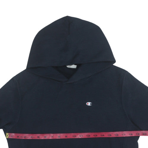 Champion Womens Navy Blue Reverse Weave Pullover Hoodie Medium