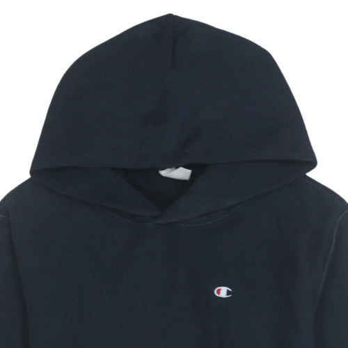 Champion Womens Navy Blue Reverse Weave Pullover Hoodie Medium
