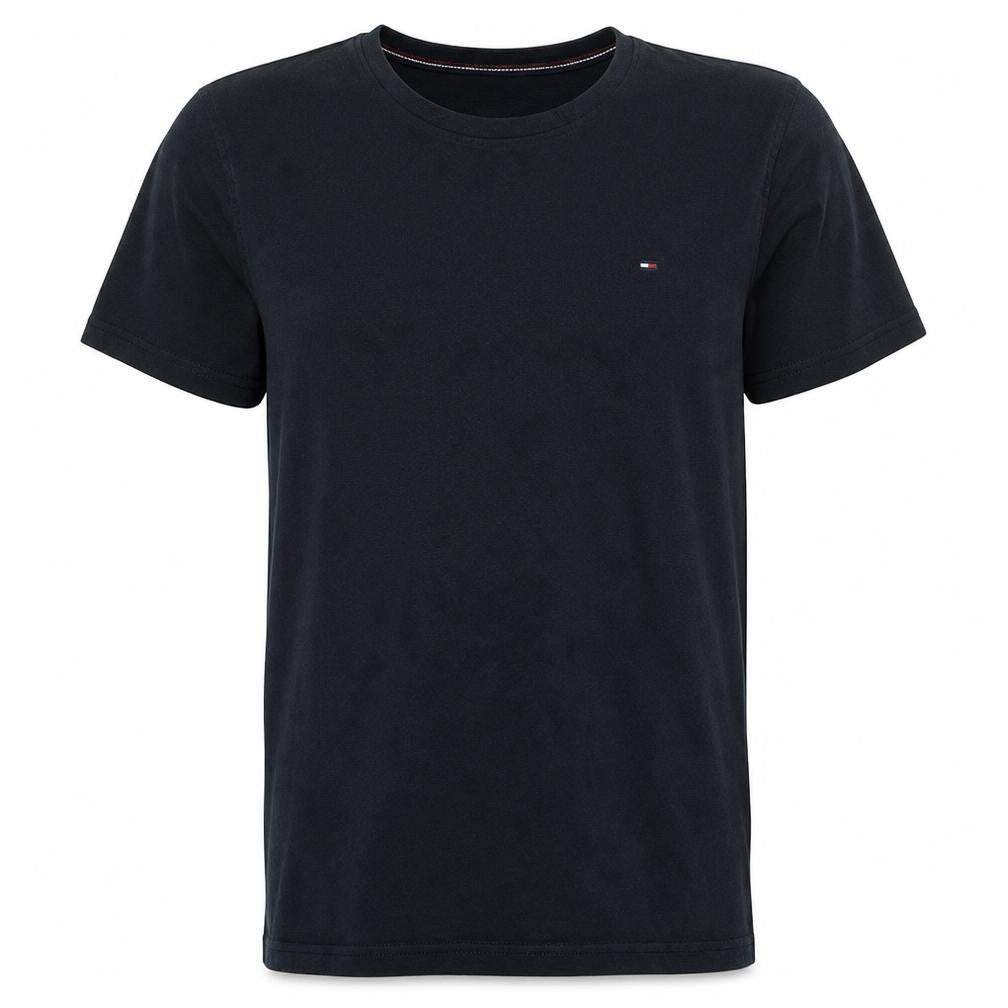 Tommy Hilfiger Denim Men's Black Crew Neck Cotton T-Shirt L
