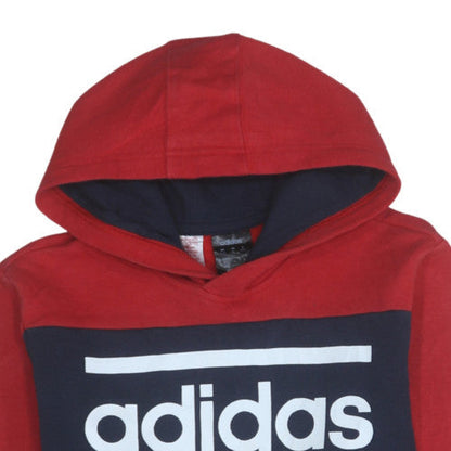 Additional view of Adidas boys’ red and blue pullover hoodie 15-16 years regular fit