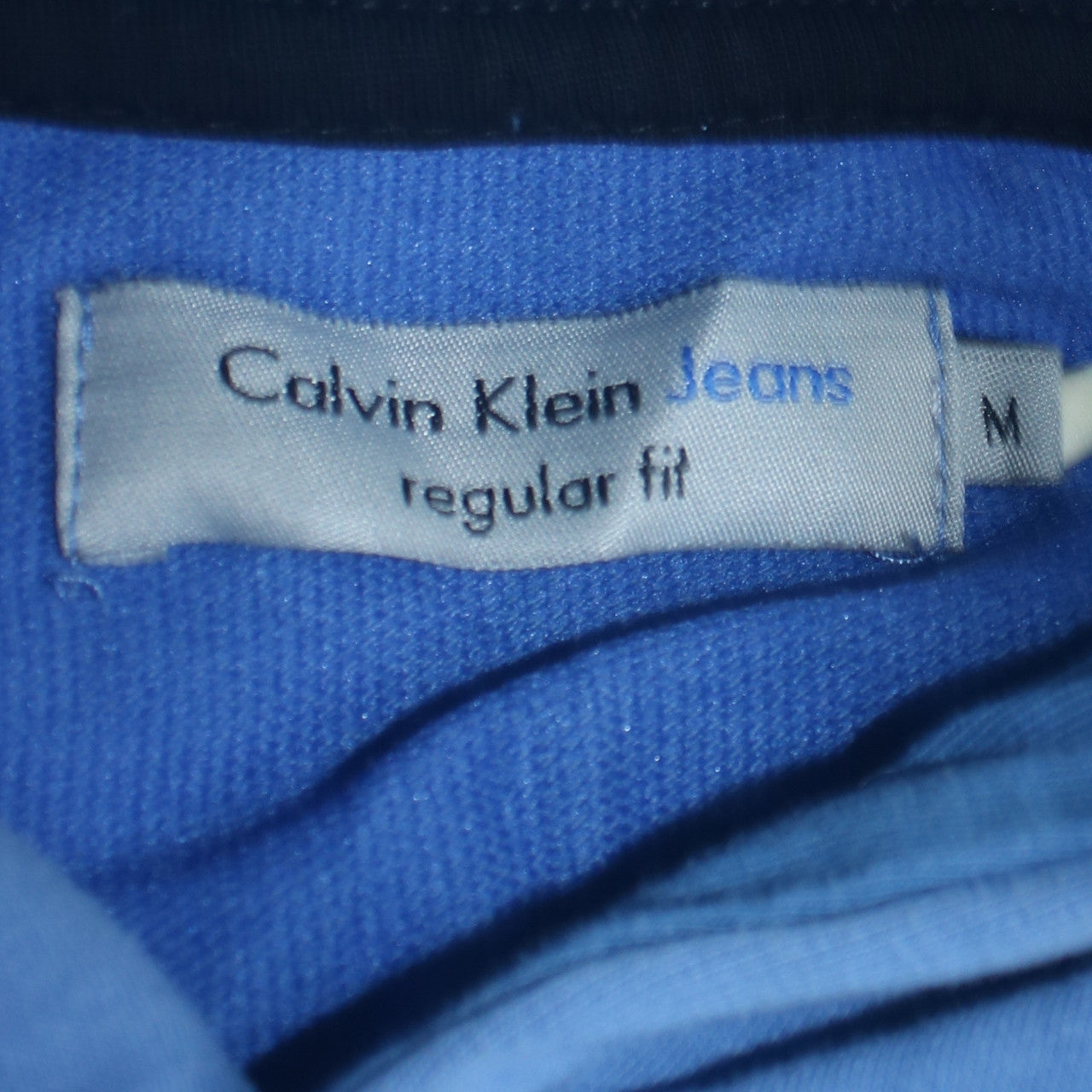 Calvin Klein Jeans Men's Blue Regular Fit Pullover Hoodie M