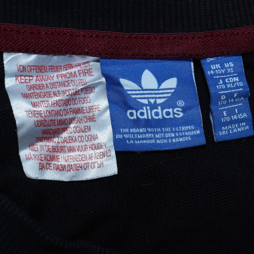 Adidas Girls Black Floral Logo Crew Neck Sweatshirt XL 14-15 Years