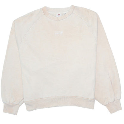 Levi's Women's Beige Crew Neck Pullover Sweatshirt Size S