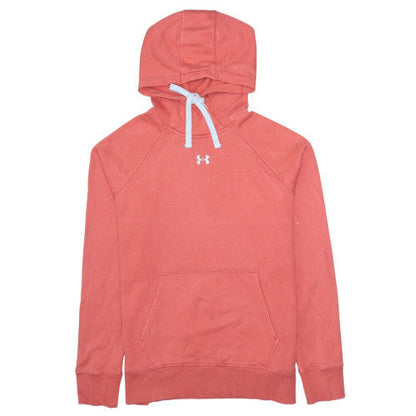 Under Armour Men's Pink Pullover Hoodie Medium Loose Fit Fleece