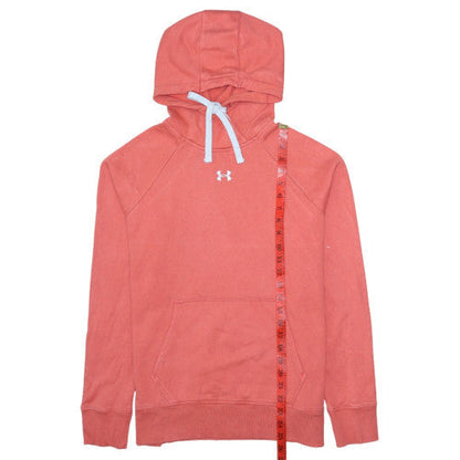 Under Armour Men's Pink Pullover Hoodie Medium Loose Fit Fleece