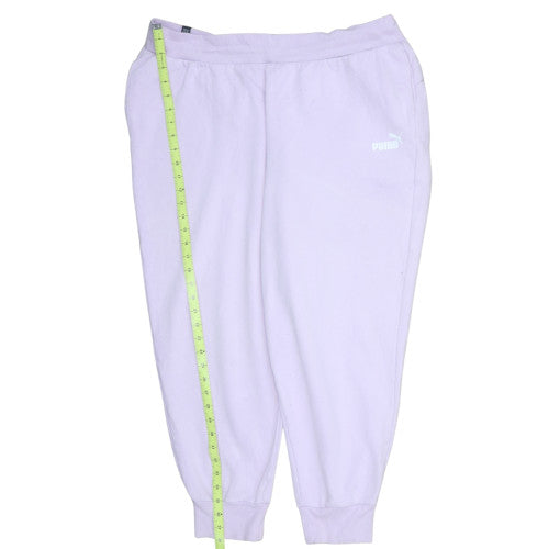 Puma Women Purple 2XL Fleece Jogger Sweatpants