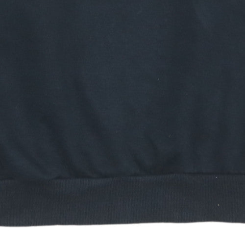 Puma Womens Black Medium Pullover Sweatshirt Crew Neck Logo Classic