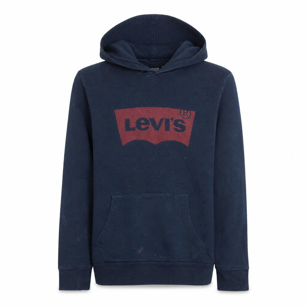 Levi's Mens Blue Pullover Hoodie M Logo Graphic Cotton