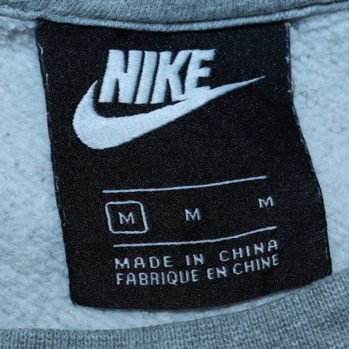 Nike Men's Grey Crew Neck Graphic Print Sweatshirt M