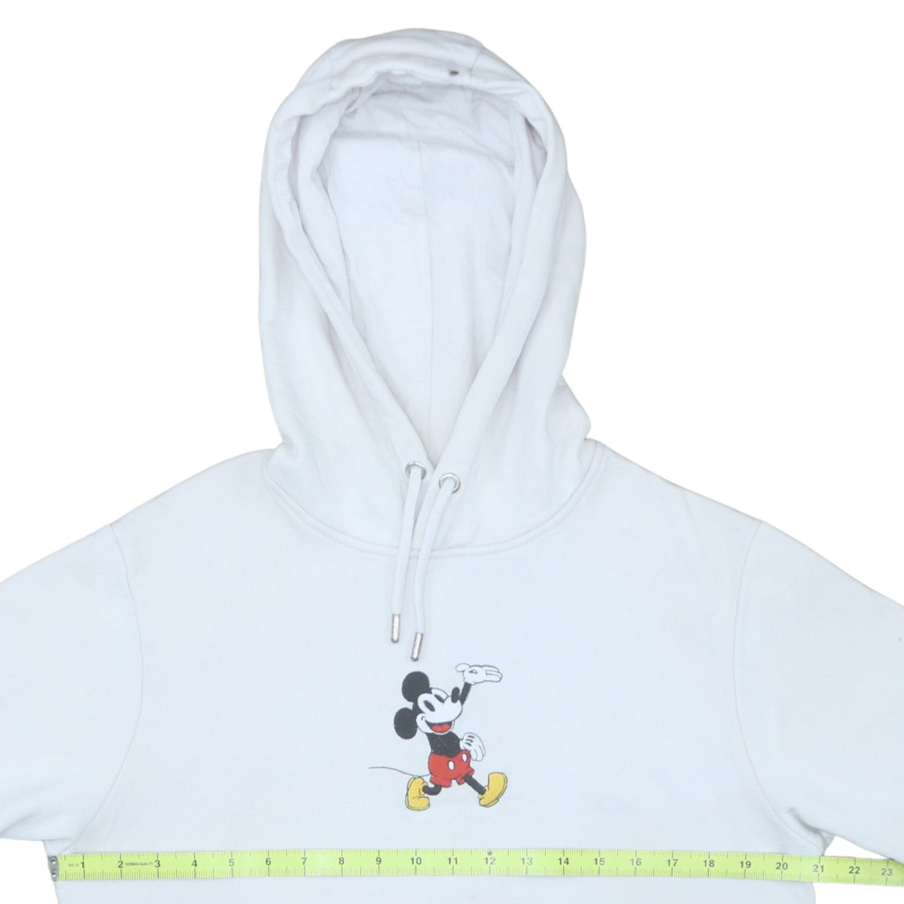 Disney Mickey Mouse Womens White Hoodie Medium Pullover Sweatshirt
