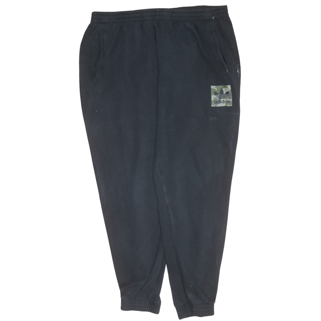 adidas Mens Black 2XL Jogger Sweatpants Fleece Activewear Trousers