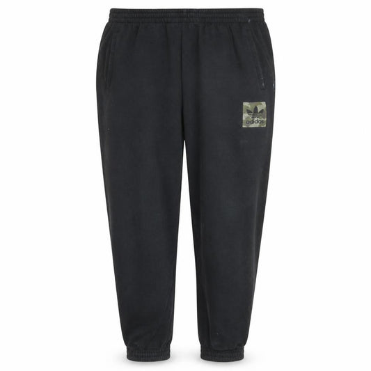 Front view of adidas men’s black 2xl jogger sweatpants fleece activewear trousers