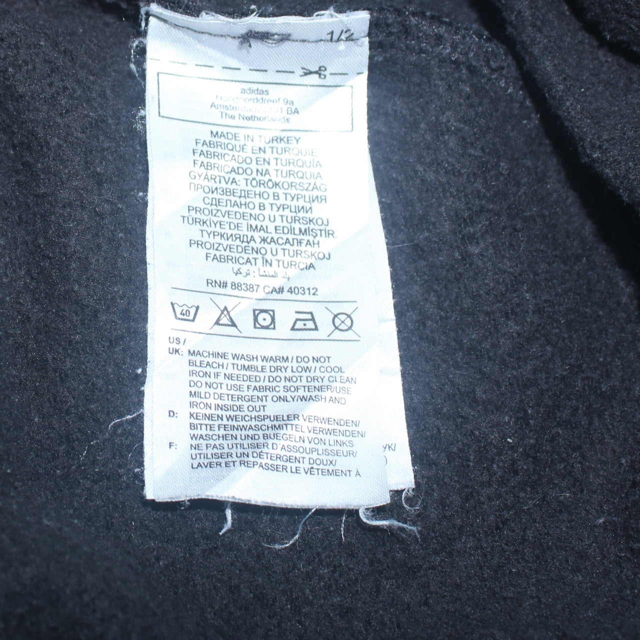 adidas Mens Black 2XL Jogger Sweatpants Fleece Activewear Trousers