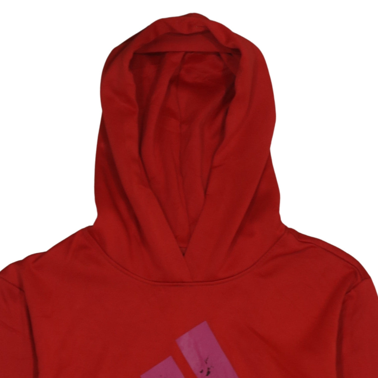 Adidas Women's Red Hooded Pullover Sweatshirt Size S
