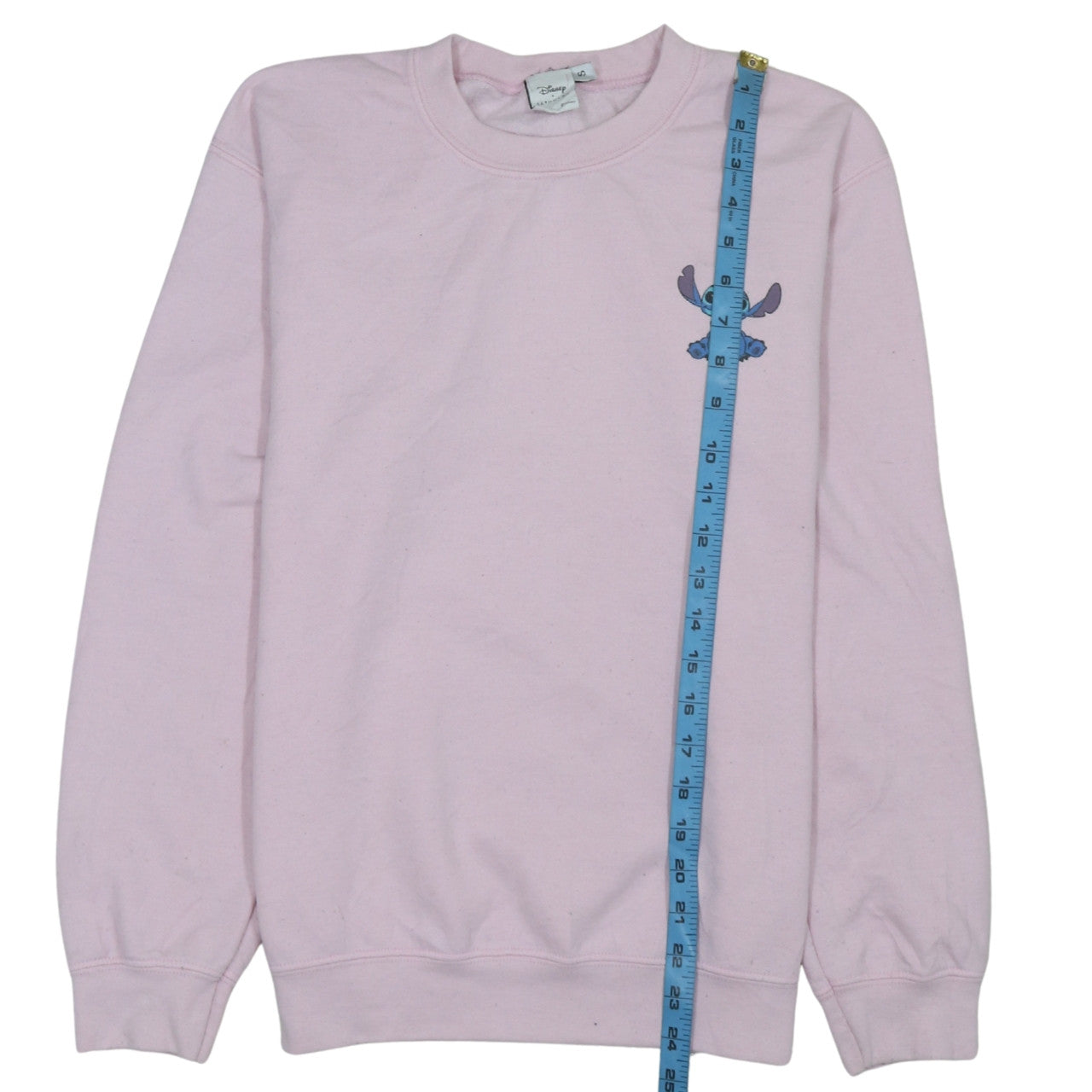 Disney x Skinnydip Pink Stitch Women's S Pullover Sweatshirt