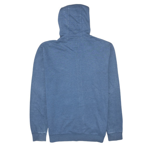 Quiksilver Mens Blue Full Zip Hoodie S Tropical Floral Graphic