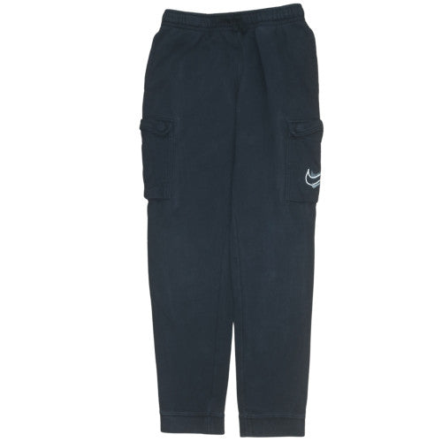 Nike Boys Black XL Jogger Fleece Activewear Trousers with Cargo Pockets