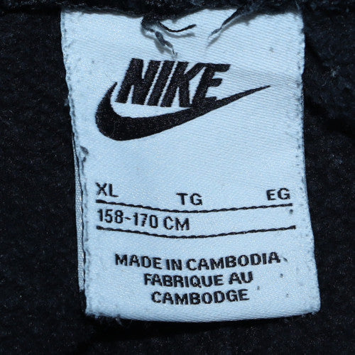 Nike Boys Black XL Jogger Fleece Activewear Trousers with Cargo Pockets
