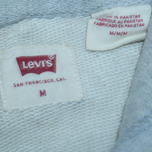 Levi's Men's Grey Pullover Hoodie Size M Regular Fit Logo