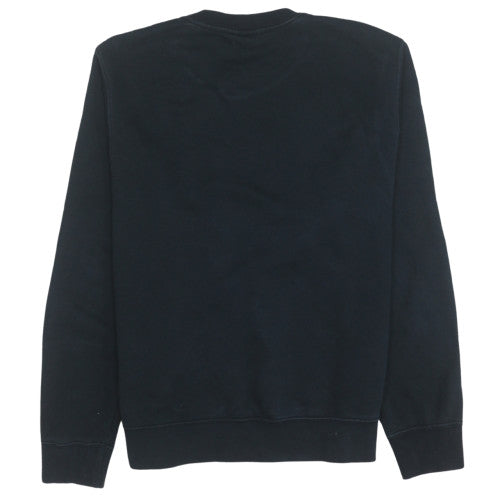 Nike Womens Black Pullover Sweatshirt S Graphic Crew Neck