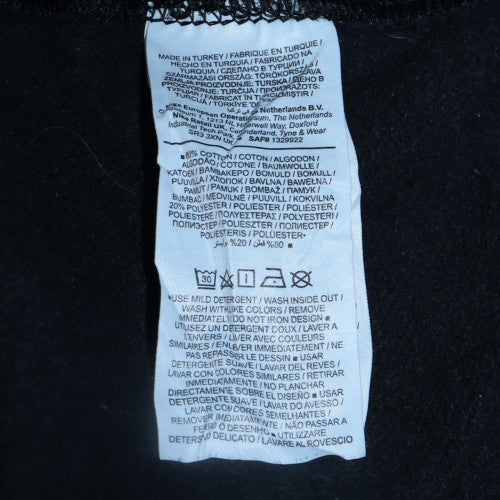 Nike Womens Black Pullover Sweatshirt S Graphic Crew Neck