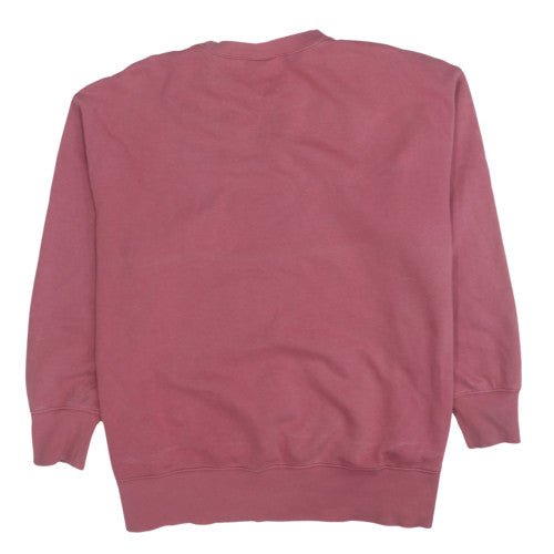 Nike Womens Pink Crew Neck Logo Pullover Sweatshirt Size M