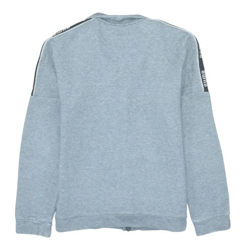 Puma Boys Grey Full Zip Hoodie Sweatshirt 13-14 Years Classic Style