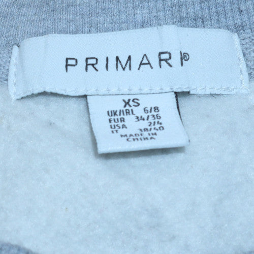 Primark Women’s Grey Crew Neck Pullover Sweatshirt XS UK 6/8