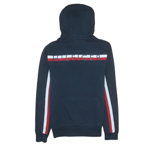 Tommy Hilfiger Men's Navy Pullover Hoodie Medium Cotton Blend
