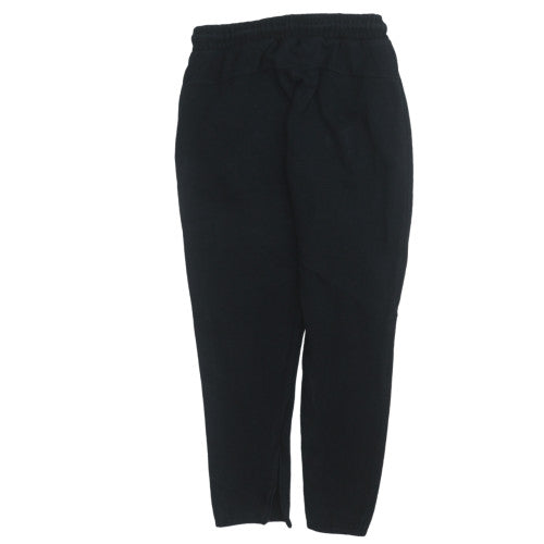 Nike Men Black Fleece Jogger Trousers Size S Regular Fit
