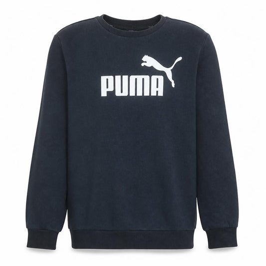 Puma Men's Black Logo Pullover Sweatshirt Size M