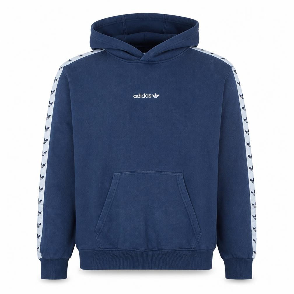 Adidas Mens Blue Pullover Hoodie M Regular Fit Sports Fleece