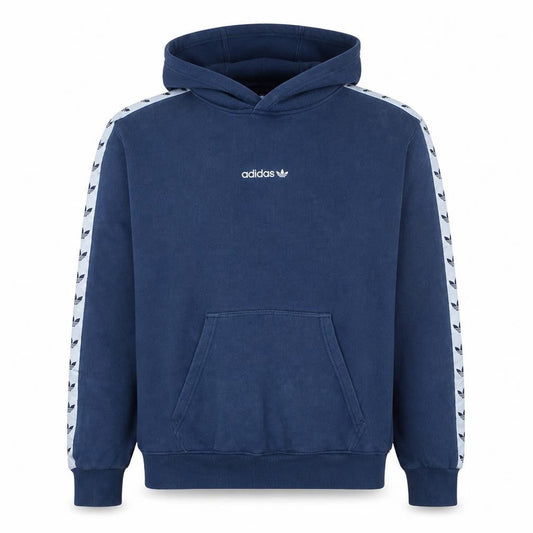 Adidas Mens Blue Pullover Hoodie M Regular Fit Sports Fleece