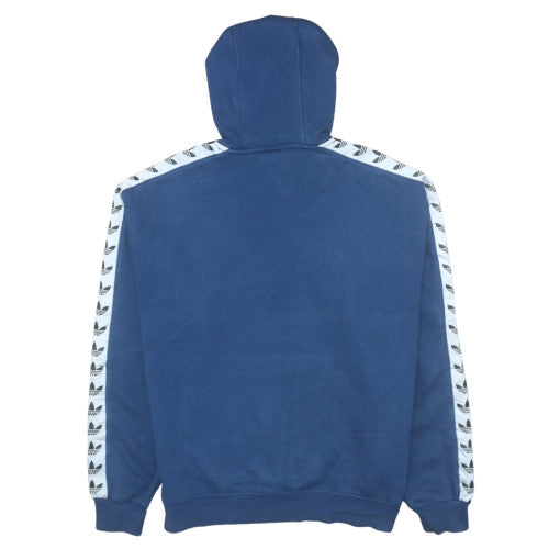 Adidas Mens Blue Pullover Hoodie M Regular Fit Sports Fleece