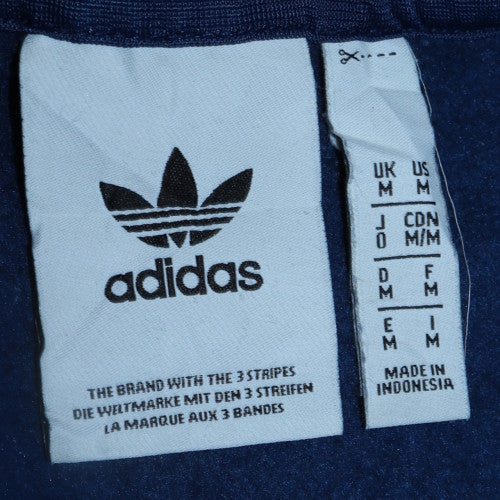 Adidas Mens Blue Pullover Hoodie M Regular Fit Sports Fleece